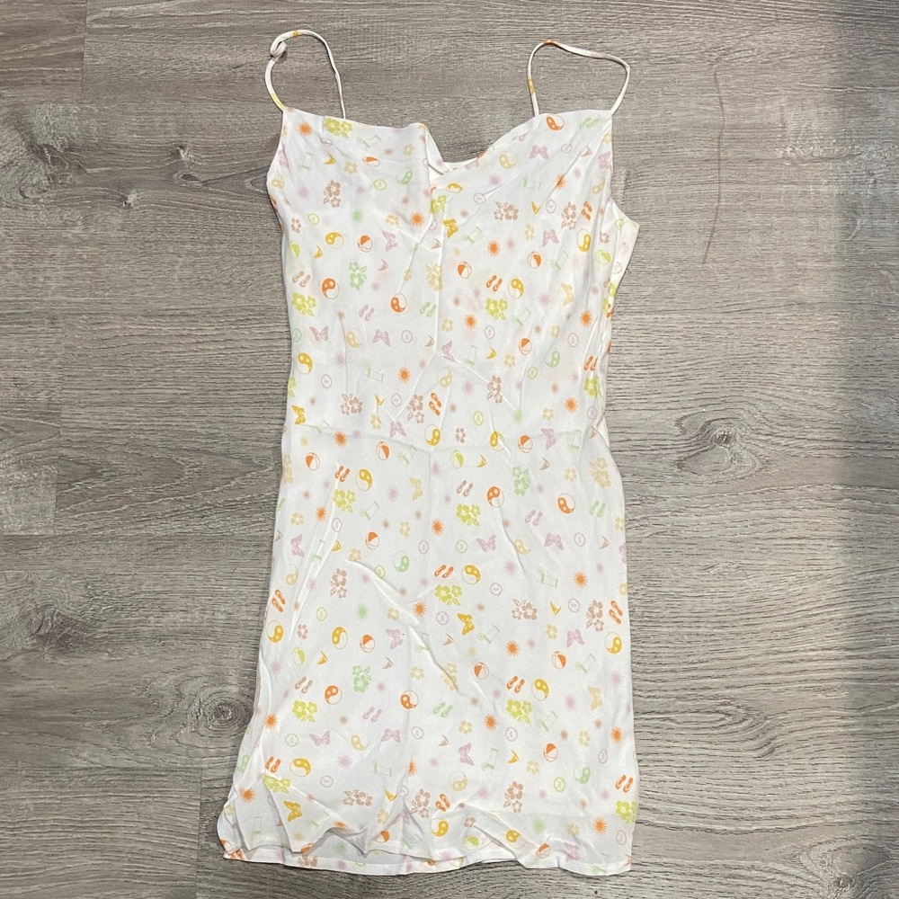 Elodie White Floral Mini Dress